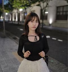 トップス VALLAN Decollete Gather Sheer Tops Decollete Gather Sheer Tops – VALLAN