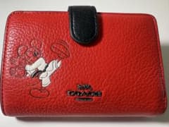 COACH×Disney コーチ ディズニー ミッキー 二つ折り財布のサムネイル