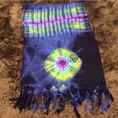 パレオ 布☆濃いネイビー エスニック柄のサムネイル