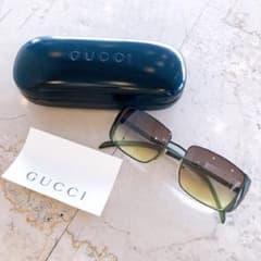 GUCCI サングラス グラデーション GG2657/S ダークグリーン Y2K - メルカリ