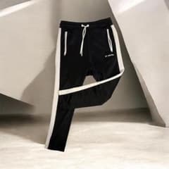 DIESEL ジョガーパンツ ブラック ホワイト サイドラインのサムネイル