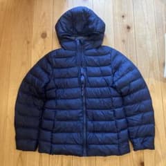 UNIQLO KIDS フード付きダウンコート 160 試着のみのサムネイル