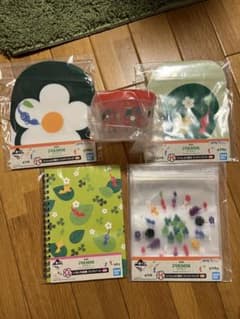 PIKMIN 피크민 링 노트 지퍼 가방 재고 컨테이너
