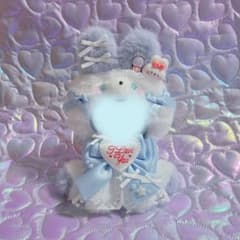 10cm おすわりぬい服 水色 うさぎ - メルカリ