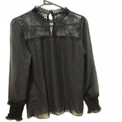 新品⭐︎トップス レース シャツブラウス シフォン 切替のサムネイル