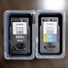 使用済み　プリンターインク　2個のサムネイル