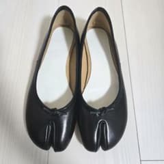 足袋パンプス レザー 二股フラットバレエシューズのサムネイル