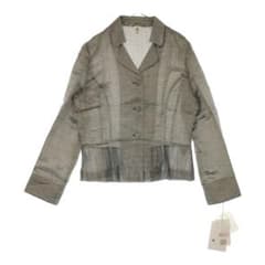 新古品 Oggi オッジ 長袖シャツ サイズ42 / 約XXL グレー 光沢感 