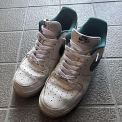Nike Air Force 1 ホワイト/グリーンのサムネイル
