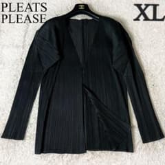 8 プリーツプリーズ イッセイミヤケ 大きい カーディガン 黒 ブラック