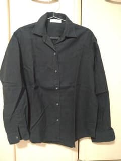 PARIGOT ブラック 長袖リネンシャツのサムネイル