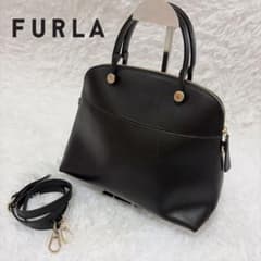 極美品❣️FURLA ショルダーバッグ 2way パイパーMサイズ ブラック