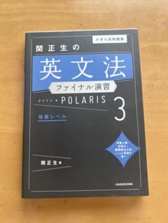 大学入試問題集 関正生の英文法ファイナル演習ポラリス[3 発展レベル]のサムネイル