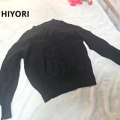 【オシャレ⭐かわいい⭐HIYORI】黒　長袖セーター　カシミヤ混 オシャレ⭐HIYORI】黒 セーター カシミア混 - メルカリ