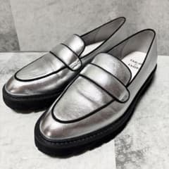WEB限定✨Odette e Odile テープローファー フラット厚底シルバー 