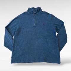 90s POLO Ralph Lauren ハーフジップ スウェット