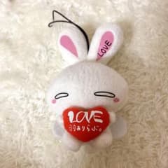 公式 グッズ LOVE 平成レトロ うさぎ ぬいぐるみ キーホルダー 大塚愛