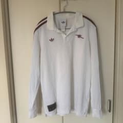 アーセナル Adidas 長袖ポロシャツ ホワイトXL adidas アーセナル 25/26 TERRACE ICON ポロシャツ 長袖(ホワイト