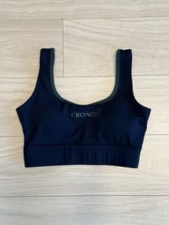 CRONOS ブラトップ スポーツブラ ネイビー - メルカリ
