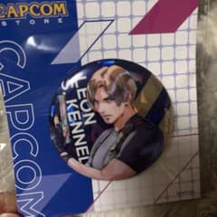 バイオハザード ホログラム缶バッジ レオン カプコンストア 実田千聖