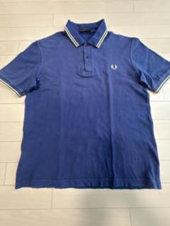 【英国製】FRED PERRY M12N ポロシャツ 40 L ネイビーのサムネイル