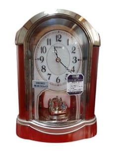 SEIKO/セイコーBY224H 電波置時計　メロディ 回転飾り Amazon.co.jp: SEIKO CLOCK (セイコークロック) 置き時計 電波