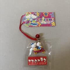 ハローキティ kitty&mimmy キティとミミィ バイク 根付 ストラップ