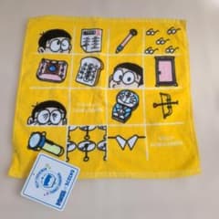【新品未使用】3COINS ドラえもん ミニタオル ハンカチ イエローのサムネイル