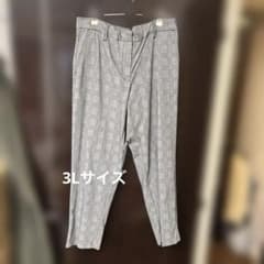 ワールド　SHOO-LA-RUEチェック柄 スラックス パンツ グレー 3Lのサムネイル