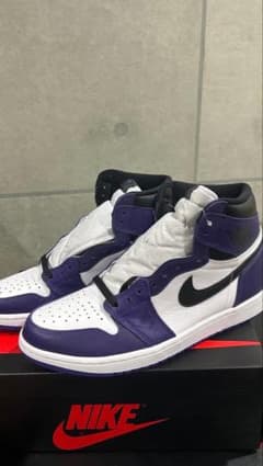 NIKE Air Jordan 1 Retro High OG 紫/白/黒のサムネイル