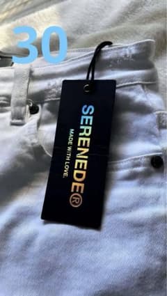 【虹タグ】SERENADE White slimfit jeans 30 虹タグ】SERENADE White slimfit jeans 30 - メルカリ