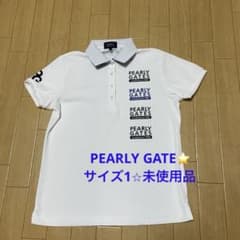 ⭐️PEARLY GATES ポロシャツ ホワイト サイズ1 - メルカリ