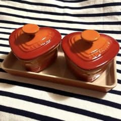 LE CREUSET/ル・クルーゼ プチ・ラムカン・ダムール ハート型ココット