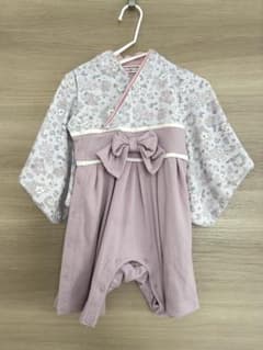 袴ロンパース 女の子　80cm 靴下付きのサムネイル
