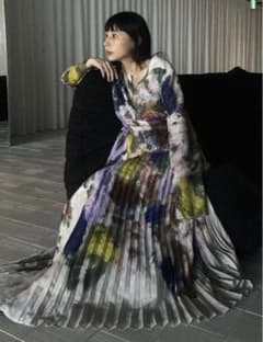 Ameri UND TEXTURE ART FLOWER DRESS Mサイズのサムネイル