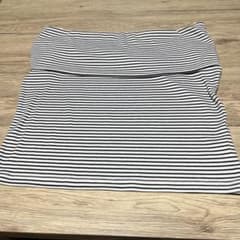 オフショルダー　カットソー　２枚組(ボーダー 無地)のサムネイル
