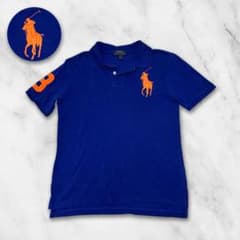 Polo Ralph Lauren 青半袖ポロシャツ ラルフローレン Y2K - メルカリ