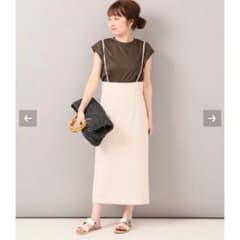 値下げ　NOBLE  ショルダーストラップサロペットスカートのサムネイル