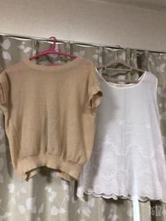 くう様専用＊レースブラウス・ニット2枚SETのサムネイル