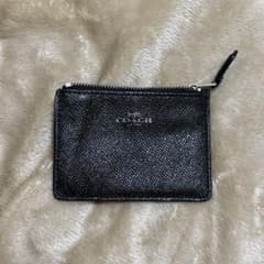 COACH コーチ ブラック レザー キーケースのサムネイル