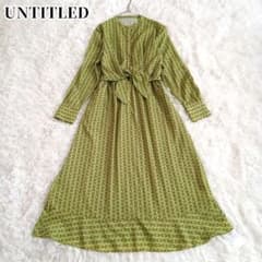 ​新品✨ 定価36,300 アンタイトル チェーンプリント ツーピース風 リボンのサムネイル