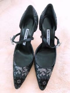 マノロブラニク　Manolo Blahnik 37 レース　新品未使用のサムネイル