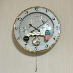 貴重 シチズン からくり時計 掛け時計 メロディに合わせ針が踊る