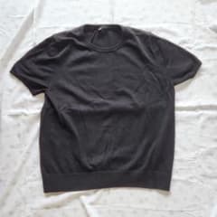 UNIQLO UV カットクルーネックセーター/ウォシャブル ブラックのサムネイル