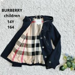 美品⁂バーバリー⁂フーデットブルゾン　メガチェック　ぺプラム　キッズ　レディース 美品⁂バーバリー⁂フーデットブルゾン メガチェック ぺプラム キッズ