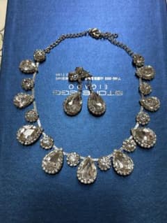 ブライダル　ダンス　アクセサリー　ネックレス　イヤリングセットのサムネイル