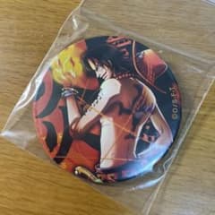 ONE PIECE エース　輩缶バッジ　BLACKのサムネイル