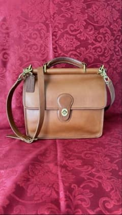 COACH レザー 2way ショルダーバッグ ブラウンのサムネイル