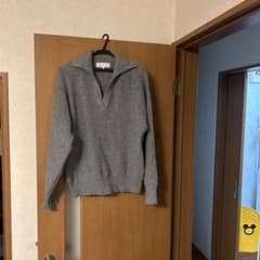 スキッパーニット グレー 長袖のサムネイル