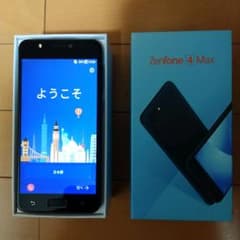 ZenFone 4 Max ZC520KL ネイビー SIMフリー　中古美品のサムネイル